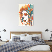 Boho stretched canvas Print (Insitu (Slaapkamer))