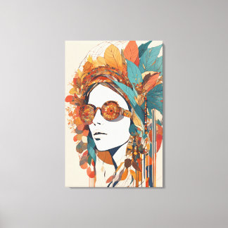Boho stretched canvas Print