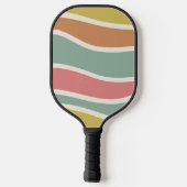 Boho Strip Patroon Aangepaste naam Pickleball Padd Pickleball Paddle (Achterkant)