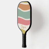 Boho Strip Patroon Aangepaste naam Pickleball Padd Pickleball Paddle (Links)