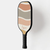 Boho Strip Pattern Custom Name Pickleball Paddle (Links)