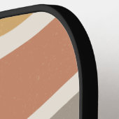 Boho Strip Pattern Custom Name Pickleball Paddle (Links Detail)