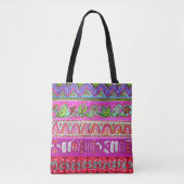 Boho Striped Bag Tote Bag (Voorkant)