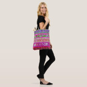 Boho Striped Bag Tote Bag (Op model)
