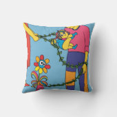 Boho 'Strong Mama' Veren & Pijlen Kussen (Achterkant)