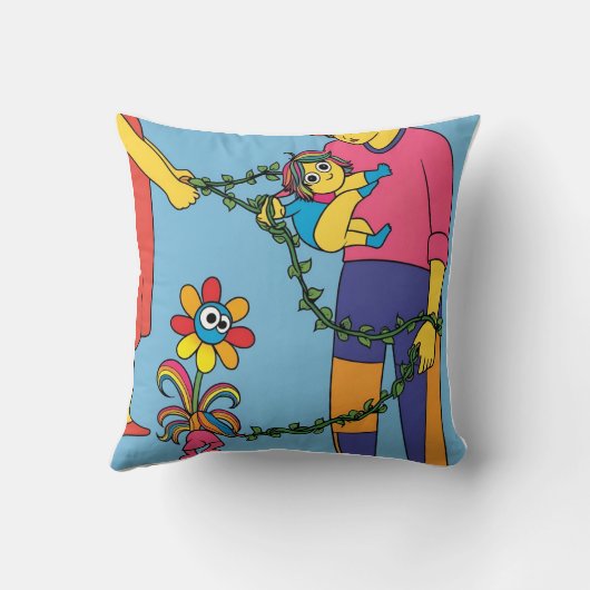 Boho 'Strong Mama' Veren & Pijlen Kussen (Achterkant)