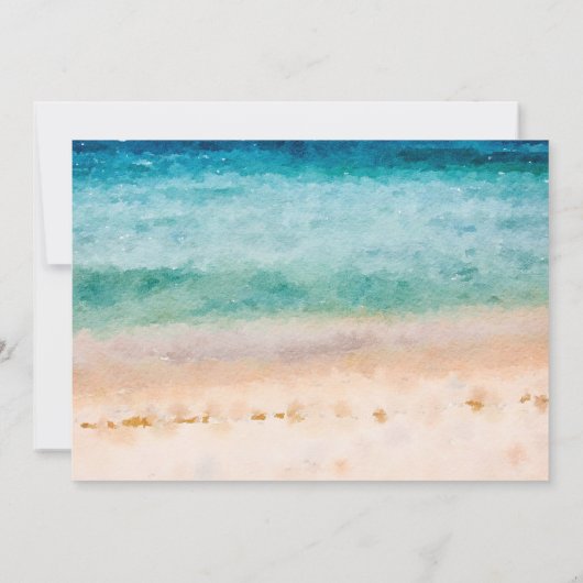 boho strtropisch strand , foto van bedankt en lief (Achterkant)