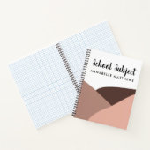 Boho Student School Onderwerp Spiral Notitieboek (Binnen)