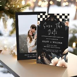 Boho Studio Creatief Geïllustreerd Huwelijk Save The Date