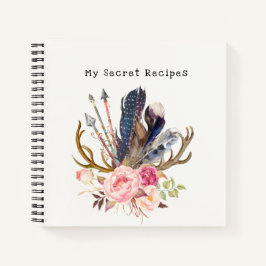 Boho Style aanpasbaar Recipt spirale laptop Notitieboek