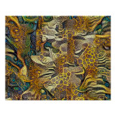 Boho Style Abstract Art Poster (Voorkant)