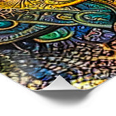 Boho Style Abstract Art Poster (Hoek)