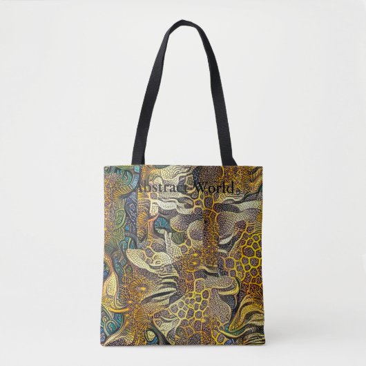 Boho Style Abstract Wereld Tas (Voorkant)