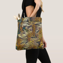 Boho Style Abstract Wereld Tas