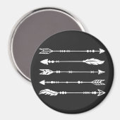 Boho Style Arrows in White Magneet (Voorkant / Achterkant)
