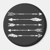 Boho Style Arrows in White Magneet (Voorkant)