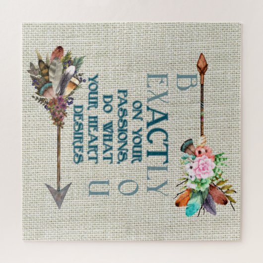 Boho Style Arrows | Wees precies jij | INSPIREREND Legpuzzel (Horizontaal)