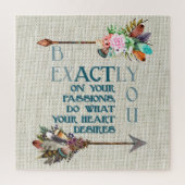 Boho Style Arrows | Wees precies jij | INSPIREREND Legpuzzel (Verticaal)