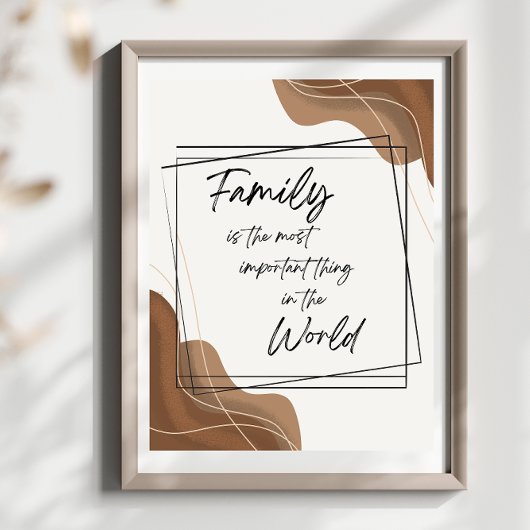 Boho Style Art Family is het belangrijkste Poster