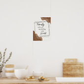 Boho Style Art Family is het belangrijkste Poster (Keuken)