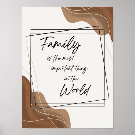 Boho Style Art Family is het belangrijkste Poster (Voorkant)