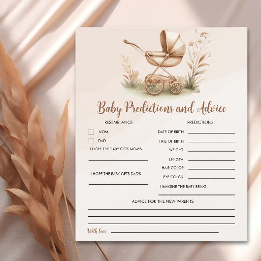 Boho Style Baby stroller neutral baby shower