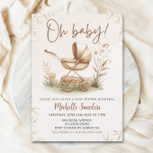Boho Style Baby stroller neutral baby shower Kaart