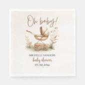 Boho Style Baby stroller neutral baby shower Servet (Voorkant)