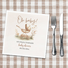 Boho Style Baby stroller neutral baby shower Servet