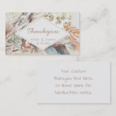 Boho Style Bedankt Notitiekaartje (Voorkant / Achterkant)
