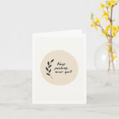 Boho Style Bloemen Groeten Get Well Kaart (Gele Bloem)