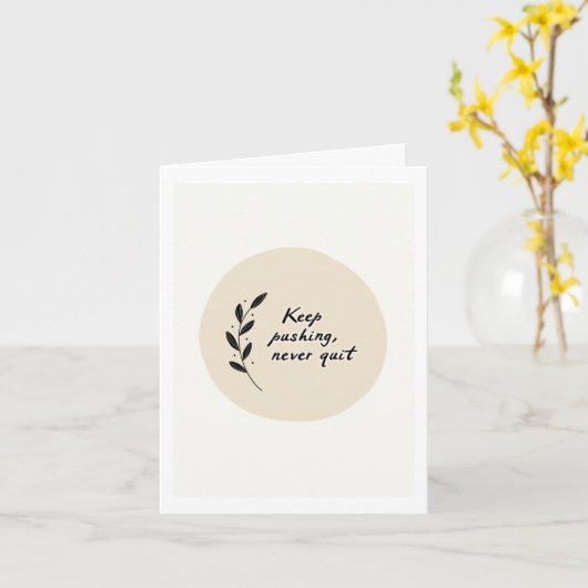 Boho Style Bloemen Groeten Get Well Kaart (Gele Bloem)