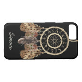 Boho Style Dream Catcher met Monogram Case-Mate iPhone Case (Achterkant (Horizontaal))