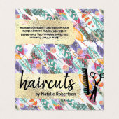 Boho Style | Goudborstel | Salon Tools Visitekaartje (Buitenkant ongevouwen)