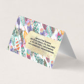 Boho Style | Goudborstel | Salon Tools Visitekaartje (Achterkant)