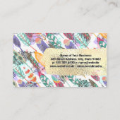 Boho Style | Goudborstel | Salon Tools Visitekaartje (Achterkant)