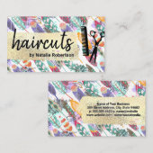 Boho Style | Goudborstel | Salon Tools Visitekaartje (Voorkant / Achterkant)