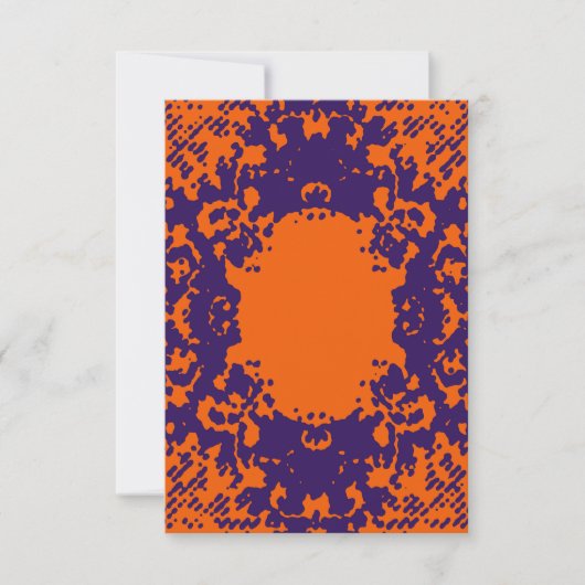 Boho Style Halftone Grunge Texture Invitation Kaart (Voorkant)