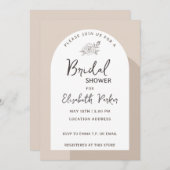 Boho Style Minimalistisch Vrijgezellenfeest voor b Kaart (Voorkant / Achterkant)