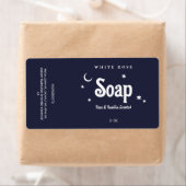 Boho Style Navy Blue Soap Labels (Insitu)