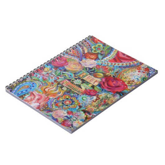 Boho Style Paisley Love Notitieboek (Linkerzijde)