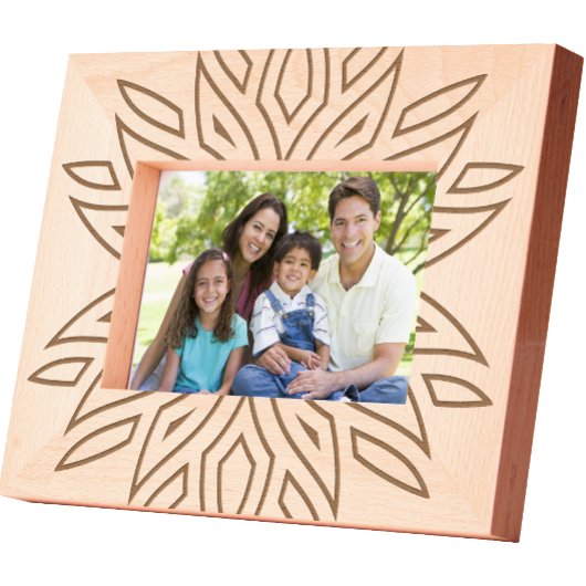 Boho Style Pattern geëtst Afbeelding Lijst Gegraveerde Lijstjes