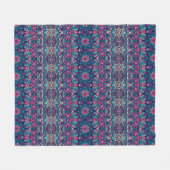 Boho Style Pink Fleece Blanket Deken (Voorkant (Horizontaal))