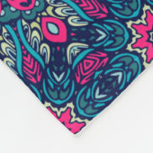 Boho Style Pink Fleece Blanket Deken (Hoek)