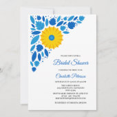 Boho Style Rustic Sunflower Vrijgezellenfeest Kaart (Voorkant)