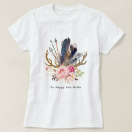 Boho Style Vrouwelijk Ontwerp aanpasbaar T-shirt