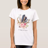 Boho Style Vrouwelijk Ontwerp aanpasbaar T-shirt (Voorkant)
