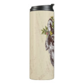 Boho Style Wolf Halo Portrait Thermosbeker (Gedraaid links)