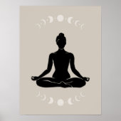 Boho Style Yoga Pose Gift of Yoga Poster (Voorkant)