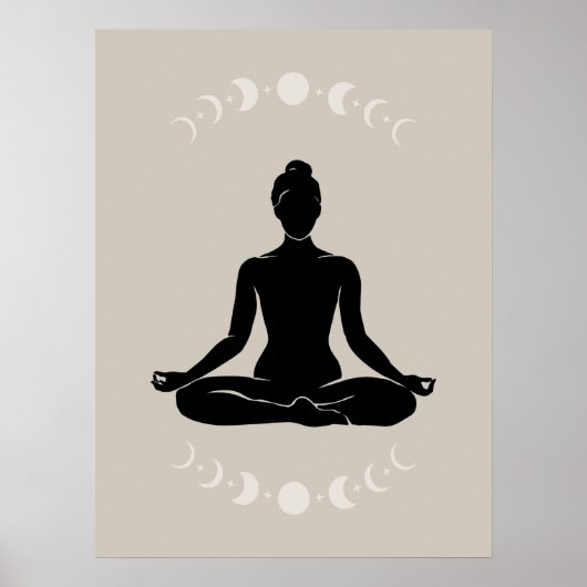 Boho Style Yoga Pose Gift of Yoga Poster (Voorkant)